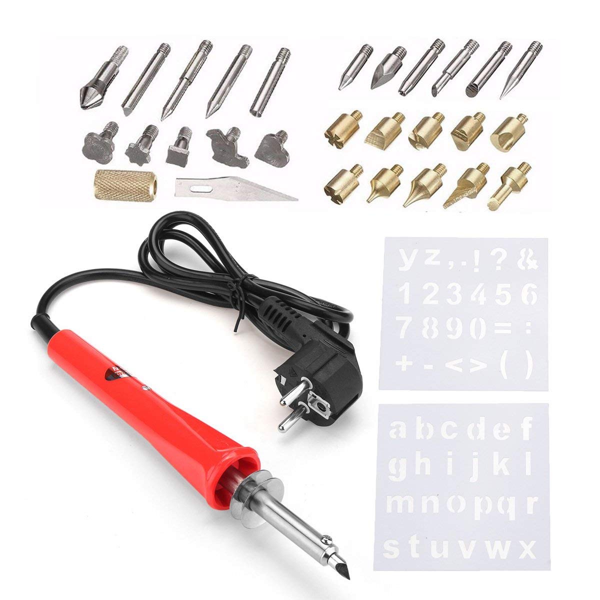 WorldCare® 31Pcs 30W Wood Burning Pen Kit Electric Engraver Hobby Fun Tools429173 | Pack of 1