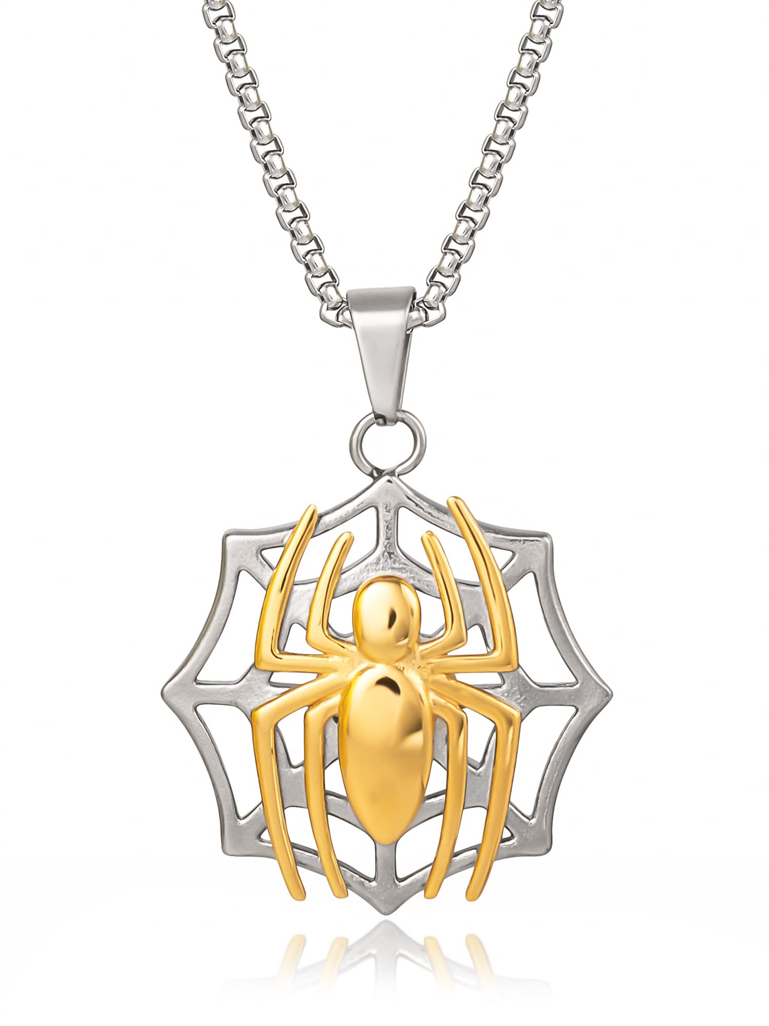 Marvel Hero Jewelry Spiderman, Black Panther, Thor Pendant, Stainless Steel Necklace for Men