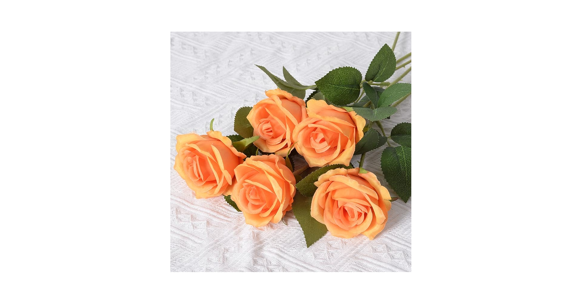 Amazon.co.jp: Tloszu造花 バラ ローズ花束（5本セット） 薔薇
