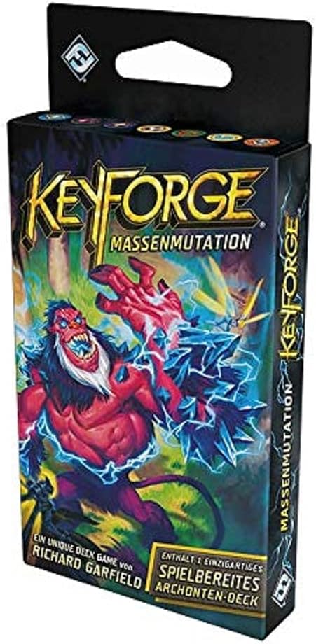 Asmodee Fantasy Flight Games FFGD1410 Keyforge: Mass Mutation Single Deck, Connoisseur Game, German