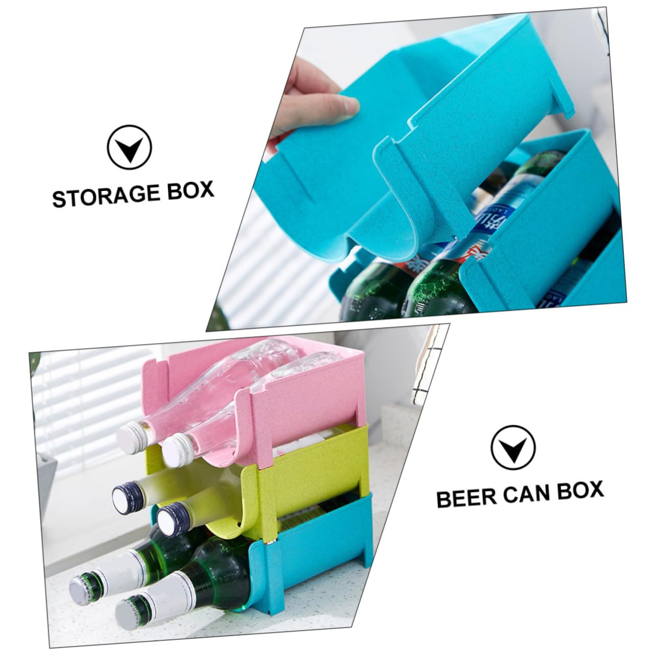 HOLIDYOYO 3pcs Non-skid Fall Drink Box Storage Covers for Cans Mini Soda Can Organizer Refrigerator Organizer Drinks
