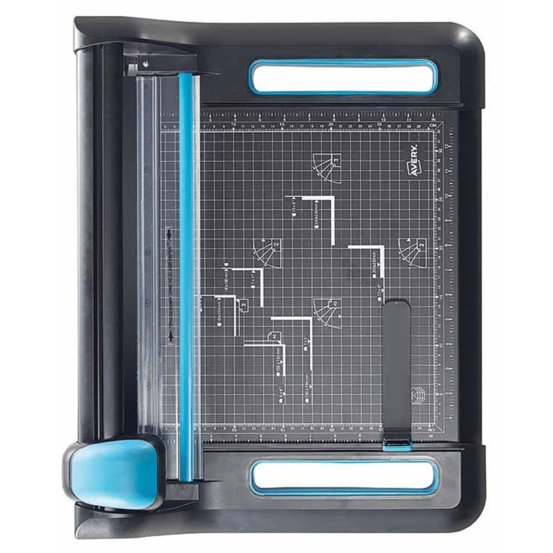 Avery España P340 Cortadora de precisión con cuchilla giratoria, tamaño A4, luz de corte 360mm, capacidad hasta 30 hojas, garantía 7 años