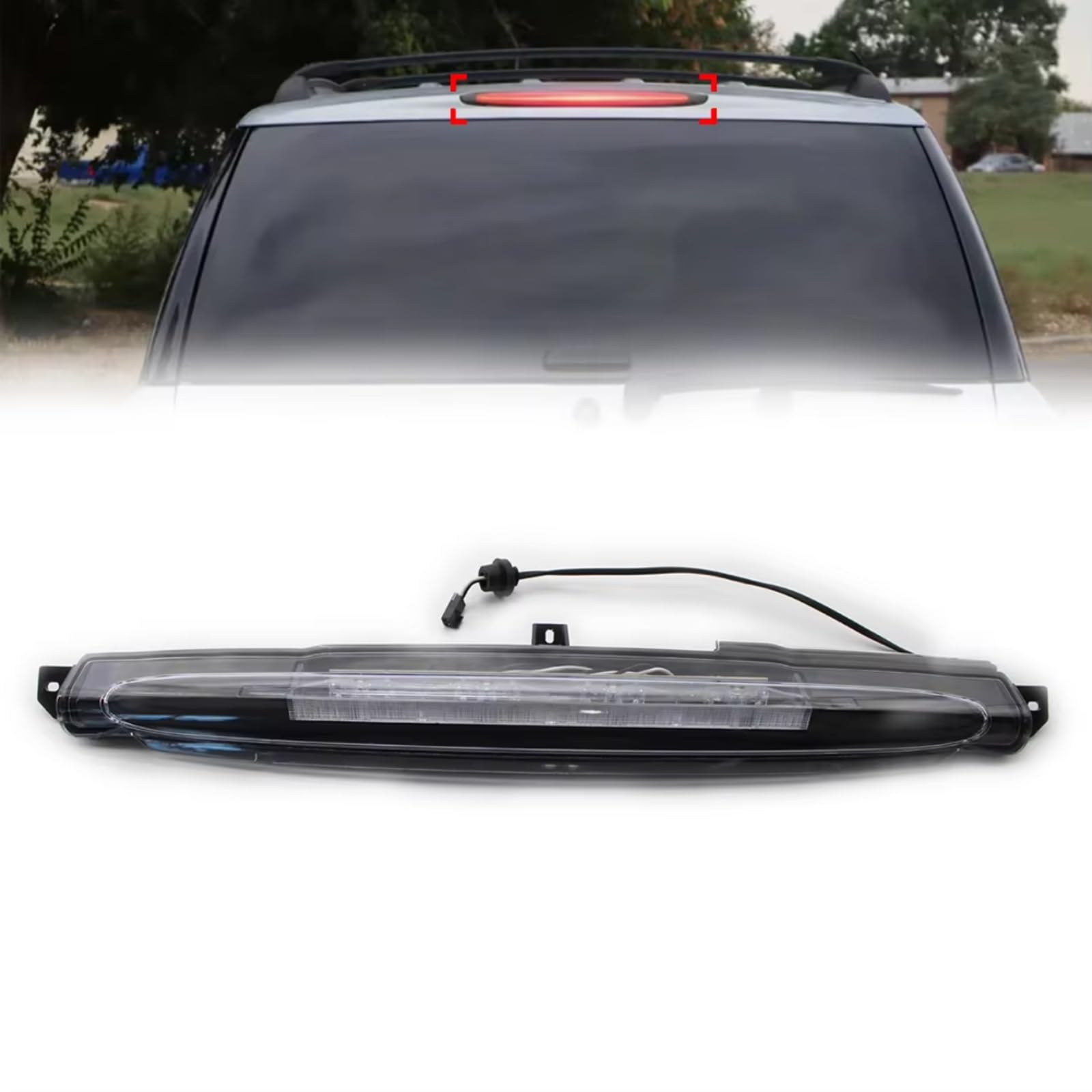 Freno Estate Lámpara 3. Compatible Con Isuzu Para Ascender 2003 2004 2005 2006 2007 2008 Luz Freno Adicional Alta Automóvil Lámpara Trasera Accesorio Reemplazo