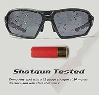 Vista 2 de HTS HUNTERSKY Ballistic Tactical ANSI Z87.1+ Impact Protection Anti Fog Shooting Glasses Military Grade Airsoft Range