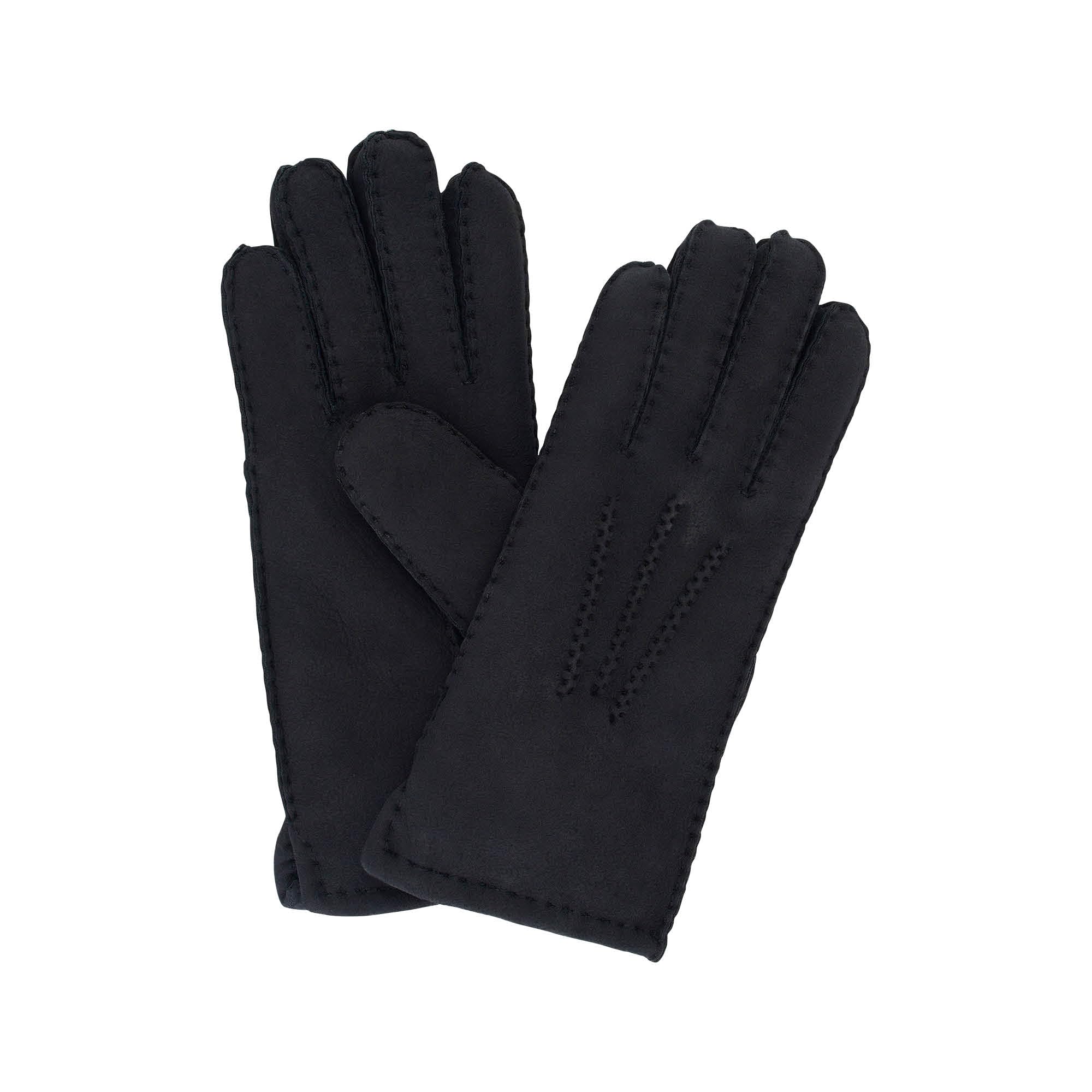 Guanti da donna in pelliccia di agnello - 100% pelliccia di agnello - caldi guanti invernali - colori: nero e marrone - diverse misure - eleganti guanti da donna