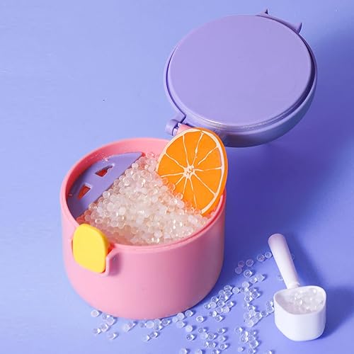 Miniatura 6 de Dispensador de fórmula para bebés, contenedor de fórmula portátil para viajes, contenedor de leche en polvo portátil de 8.5 fl oz de grado