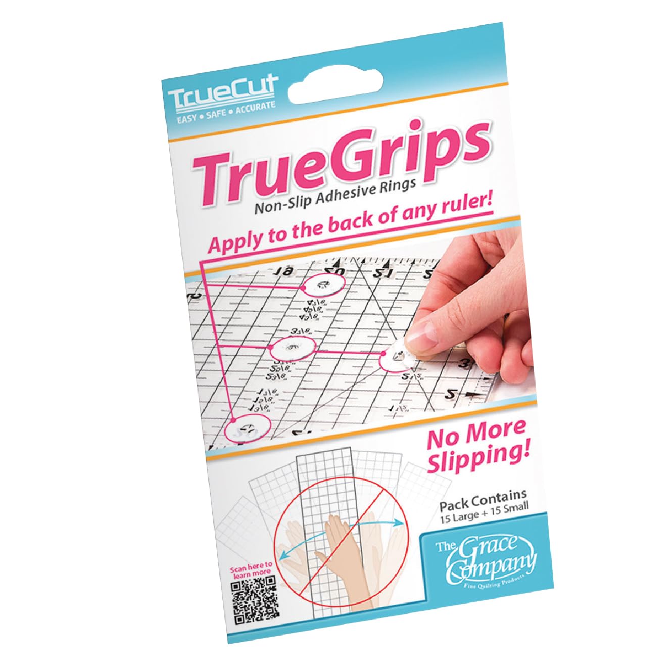 TrueCut Non-Slip Ruler Grips-30/Pkg