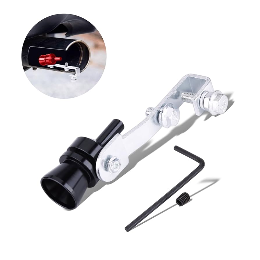 CITALL Car Turbo Sound Whistle Muffler Exhaust Pipe Blow Off Valve Simulator L Size Ca01988
