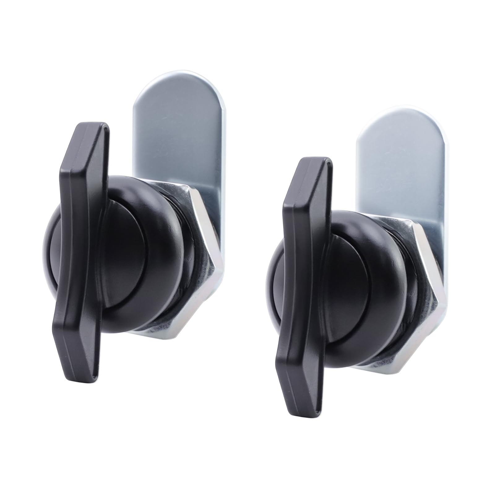 MY MIRONEY Thumb Operated Offset Cam Lock T Handle Thumb Turn Lock for Machine Cabinet Drawer Pack of 2