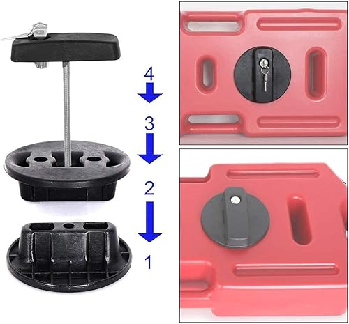 Miniatura 3 de SXMA Paquete de montaje para paquete de gasolina de 20L5 galones Kit de soporte de montaje para contenedor de gasolina de combustible (2 unidades)