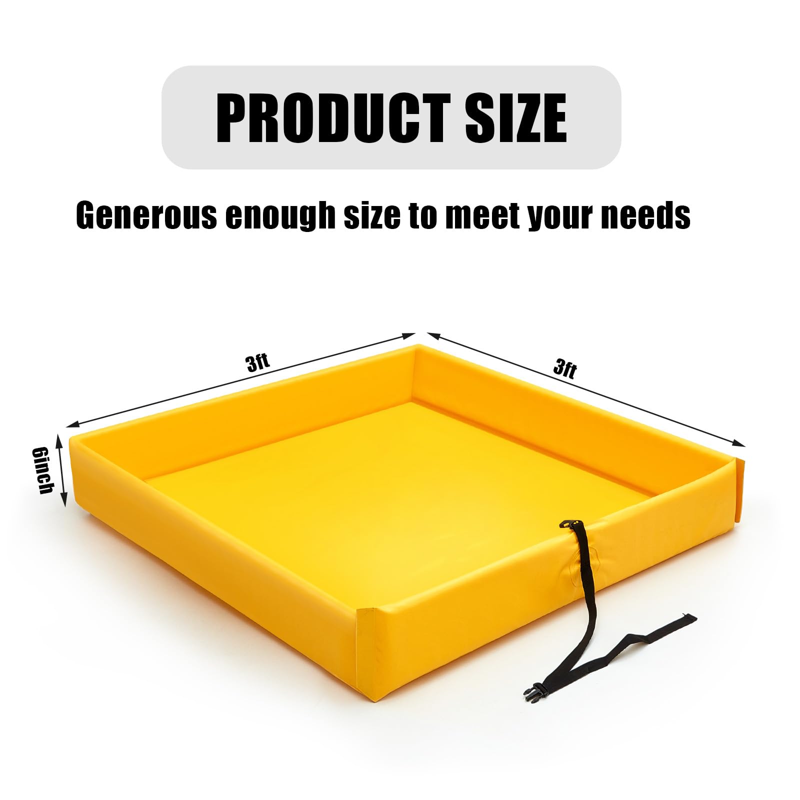 Portable Duck Pond Spill Berm - 3' x 3' Green -28