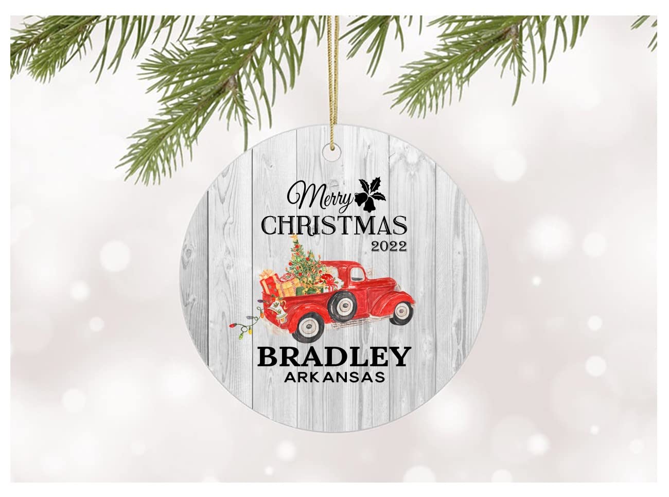 Amazon.com: Christmas Ornaments Tree 2022 Bradley Arkansas Gifts Xmas  Decorations Rustic Holiday Home Sweet Home Decoration Gift For Family Mdf  Plastic Ornament 3 White: Home & Kitchen