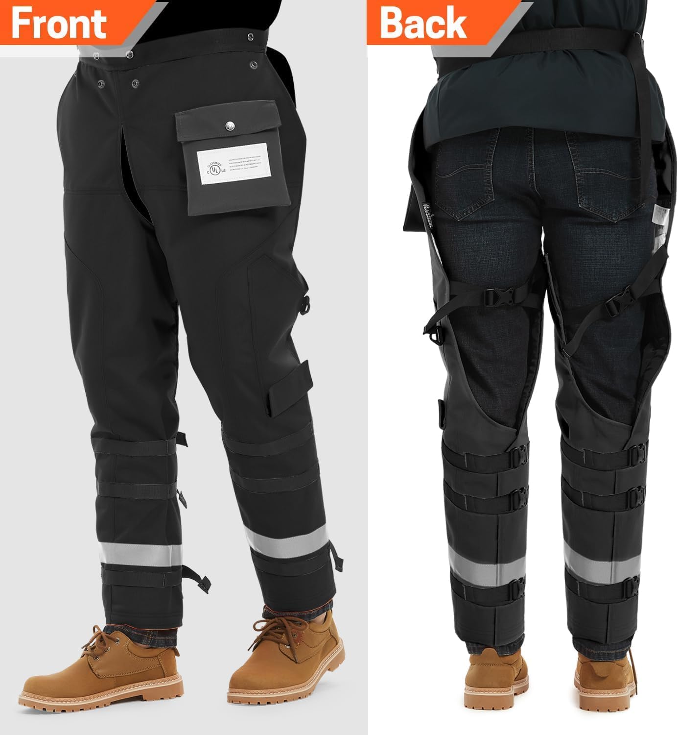 Technical Wrap Chainsaw Chaps by UL Class A, Black image 2