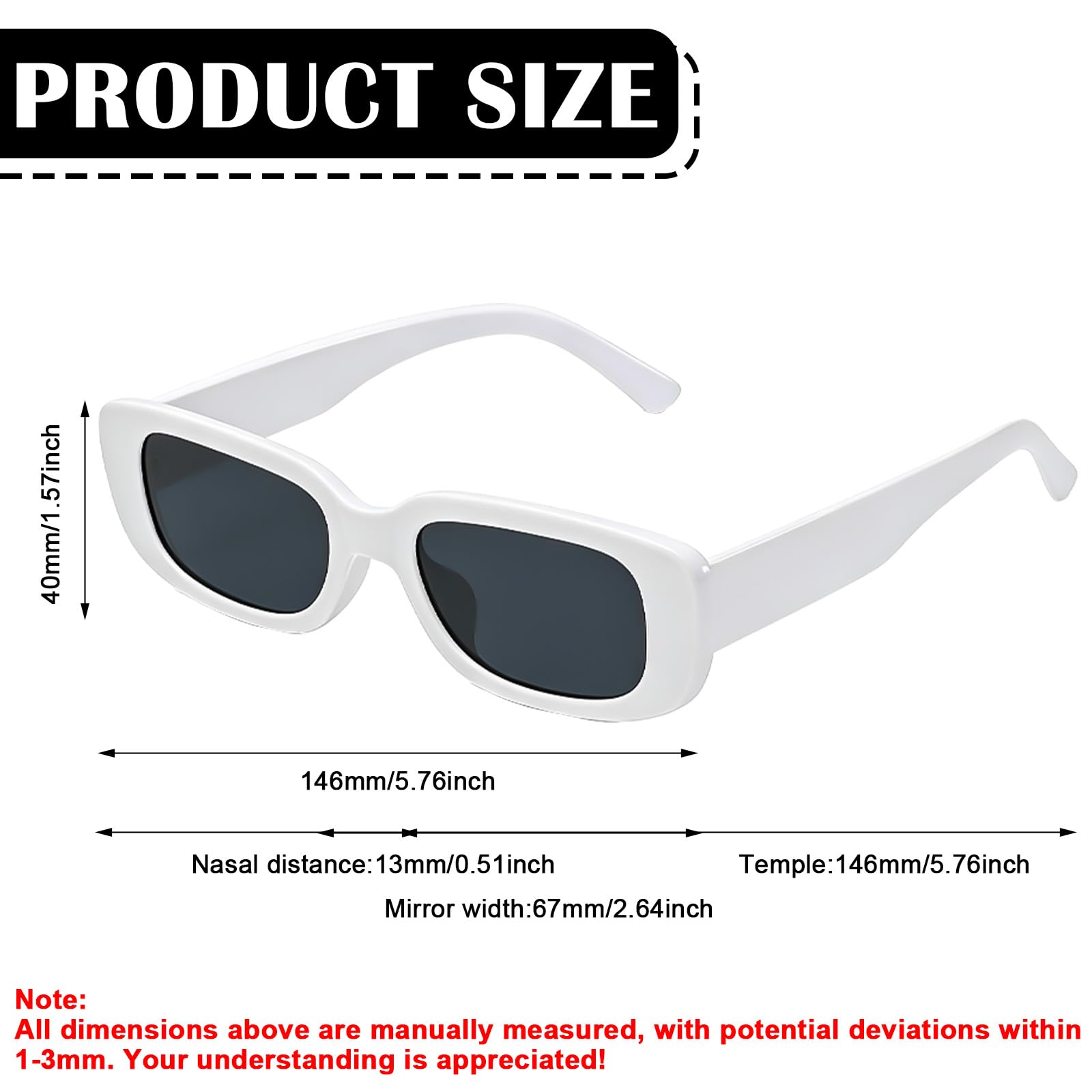 Set di 20 occhiali da sole rettangolari vintage, set di occhiali da sole retrò, occhiali alla moda per uomo e donna, occhiali retrò alla moda con protezione UV, occhiali da sole per feste