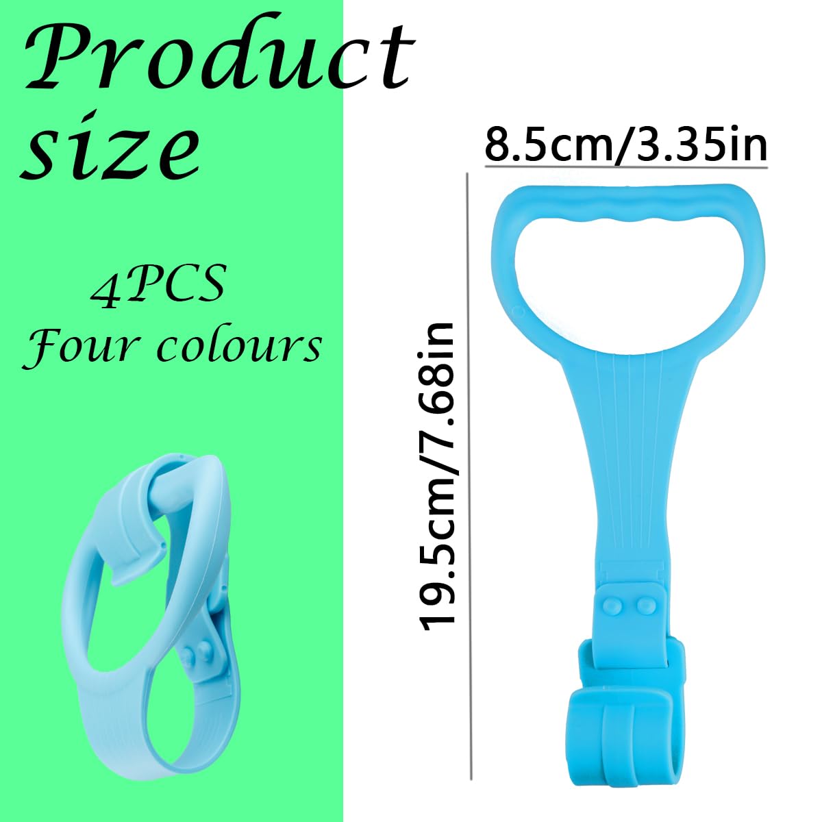 Thyonta 4-Pack Crib Standing Sling Ring Baby Toddler Hand Pull Ring Crib Enclosure Accessories (Red, Green, Blue, Yellow) - Image 2