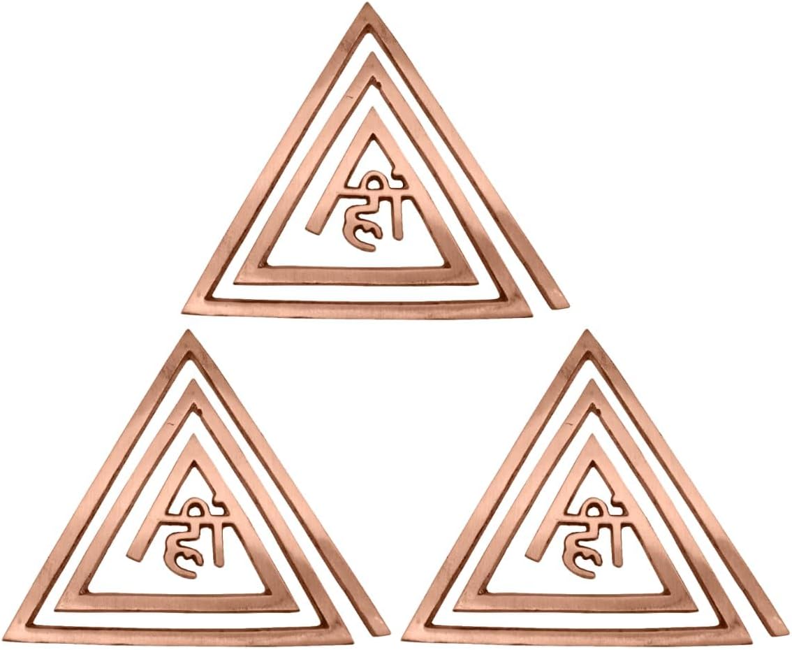 Copper Helix | Copper Helix (South-East) Main Door Entrance | Dosh Correction | Size - 4 Inch | Pack of 3 I Copper HEE Yantra