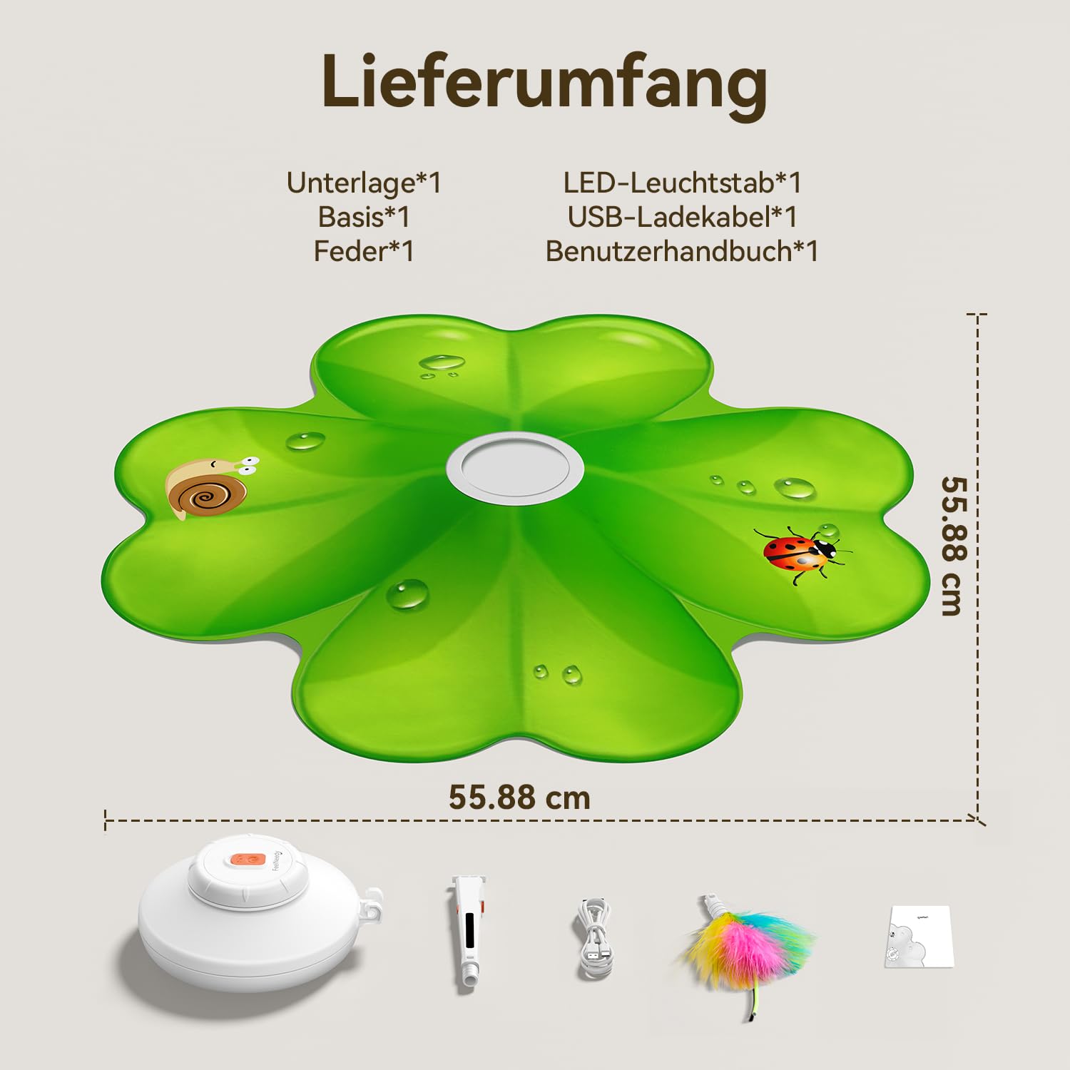 FEELNEEDY Katzenspielzeug, Spielzeug für Indoor, Versteckspielzeug für Kätzchen, Whack a Mole Motion, Elektronisches Katzen Spielzeug für Übungen