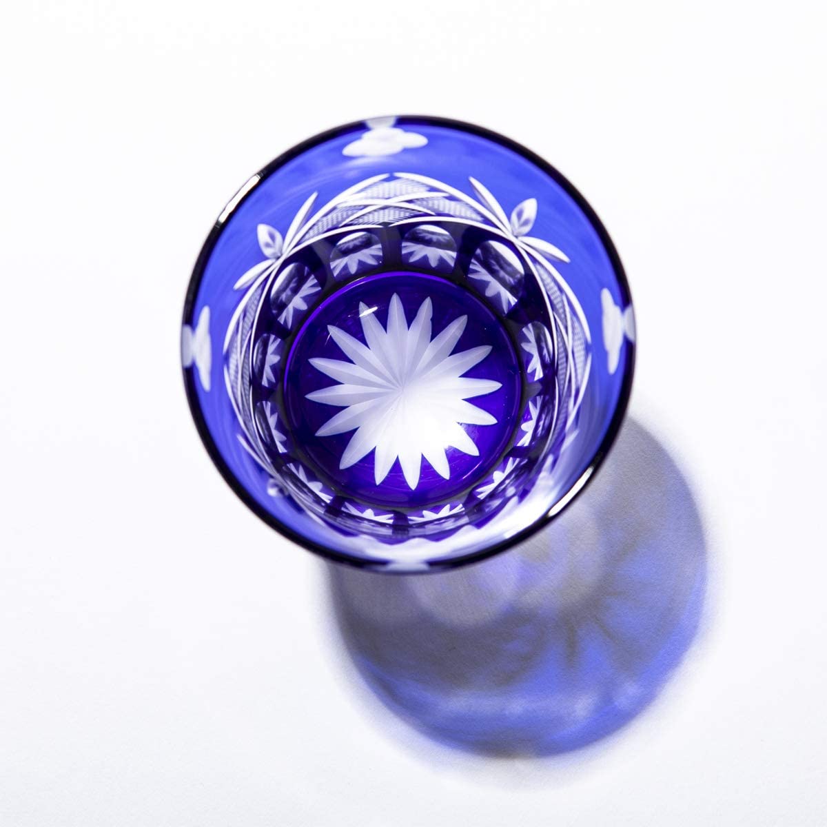 Amazon | 【 太武朗工房 公式 直販 】 江戸切子 四ツ葉元禄紋