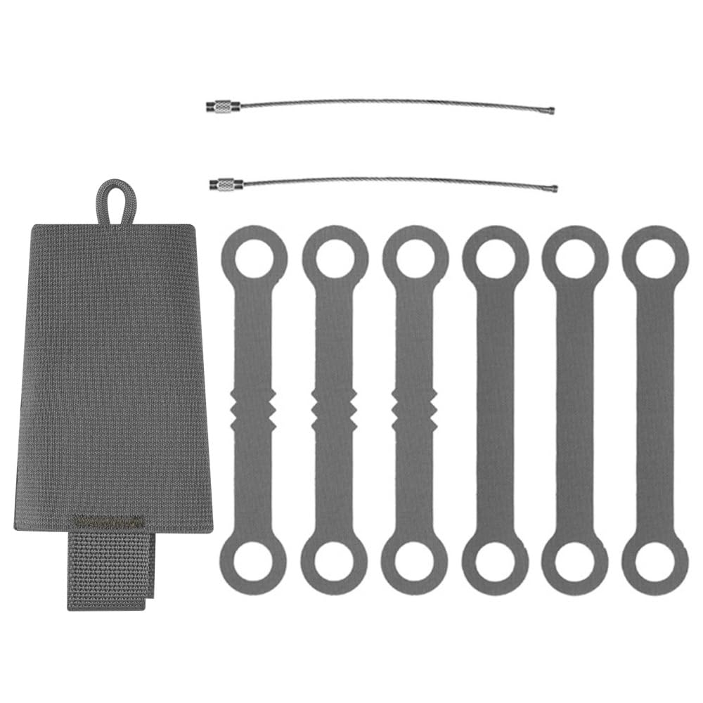 DONGKER Pochette pour Bâtons Lumineux,Supports de Lampes Chimiques Tactiques avec Corde de Suspension pour Camping,Pêche et la Chasse D'aventure en Plein Air