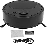 Vista 7 de Fdit Robot Aspirador, Mini Automático con Evitación USB de Carga Robot Inteligente para Barrido para Pisos de Madera para Alfombras (Negro)