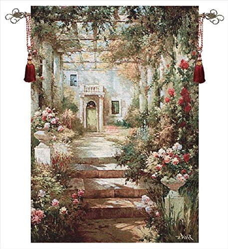 Manual Summer Pergola Grande Cotton Tapestry Wall Hanging, 35 X 47-Inch