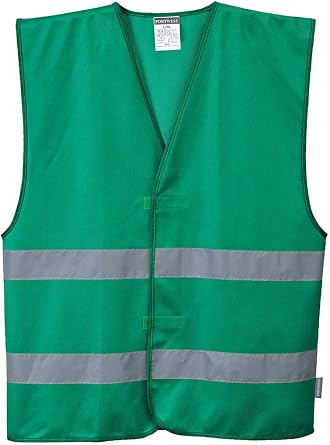 Portwest Iona 2 Band Vest Hi Vis Visibility Reflective Night Work Security Wear Safety