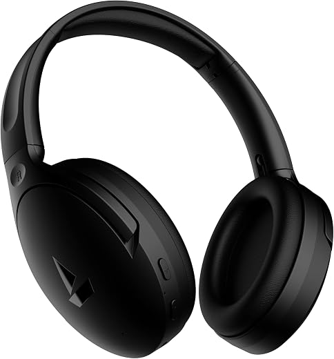 Boat Rockerz 551ANC Bluetooth Hybrid Active Noise Cancellation Over Ear Headphones with Up to 100H Playtime, ASAP Charge, ...