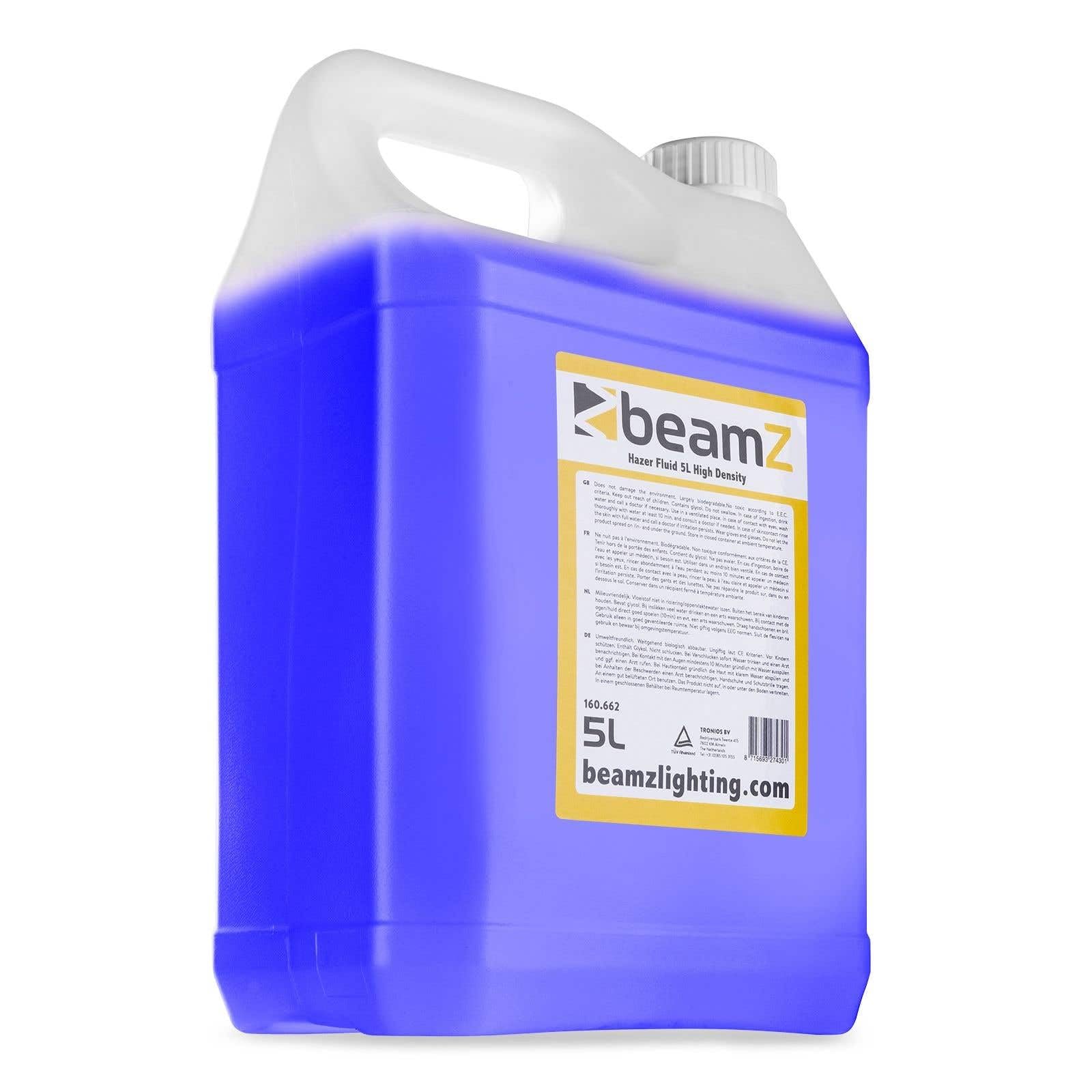 BeamZ FHF5H 5L Morado, Líquido para Maquina de Humo Alta Densidad, Liquido Maquina de Humo para Fiestas, Discoteca, Eventos, Halloween, No Deja Residuos, Ecologico, 5 Litros