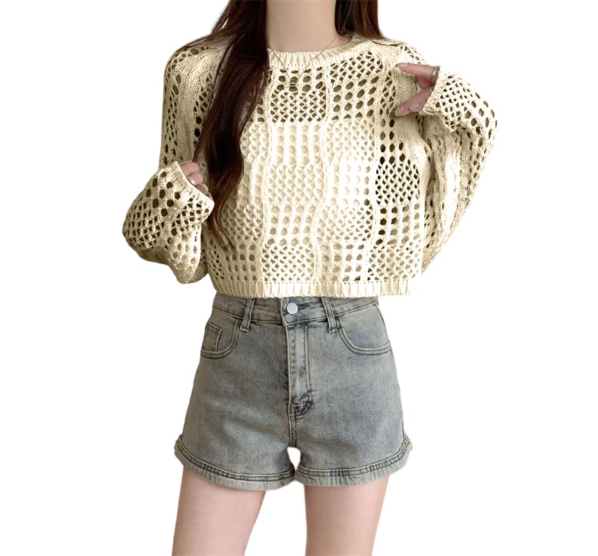トップス CLANE CROCHET SHORT KNIT TOPS CLANE CROCHET SHORT KNIT TOPS
