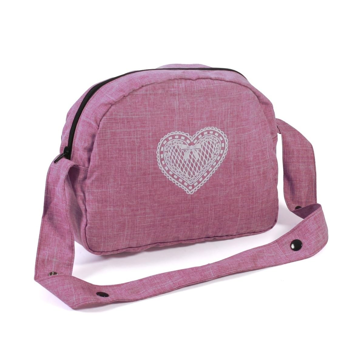 Bayer Chic 2000 – Borsa Fasciatoio Per Bambole Con Due Scomparti – Accessorio Per Passeggino – Rosa Coriandoli – Dimensioni 24x15x24 Cm - 6