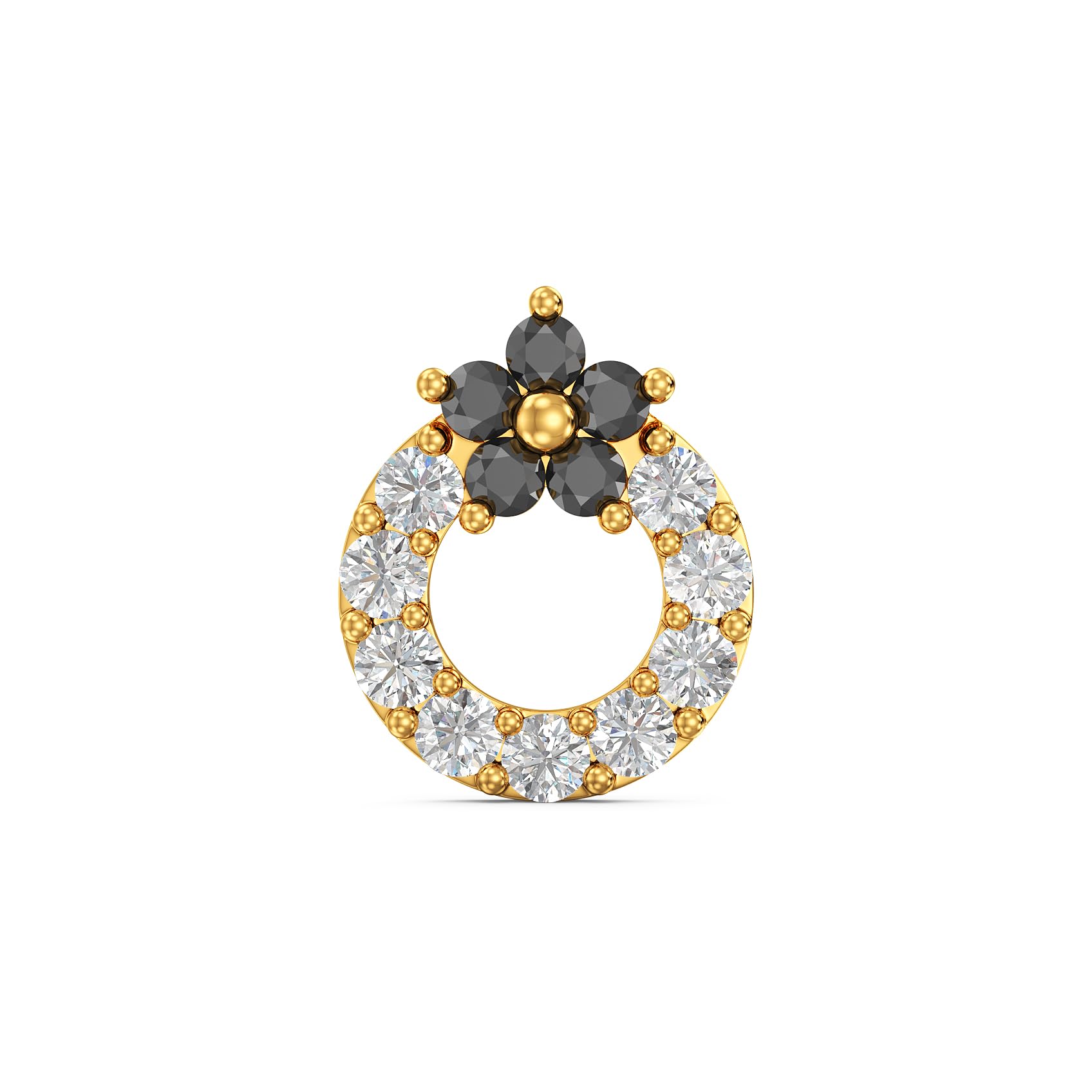 joyalukkas 22 kt (916) Little Floral Gold Nosepin-picture-16