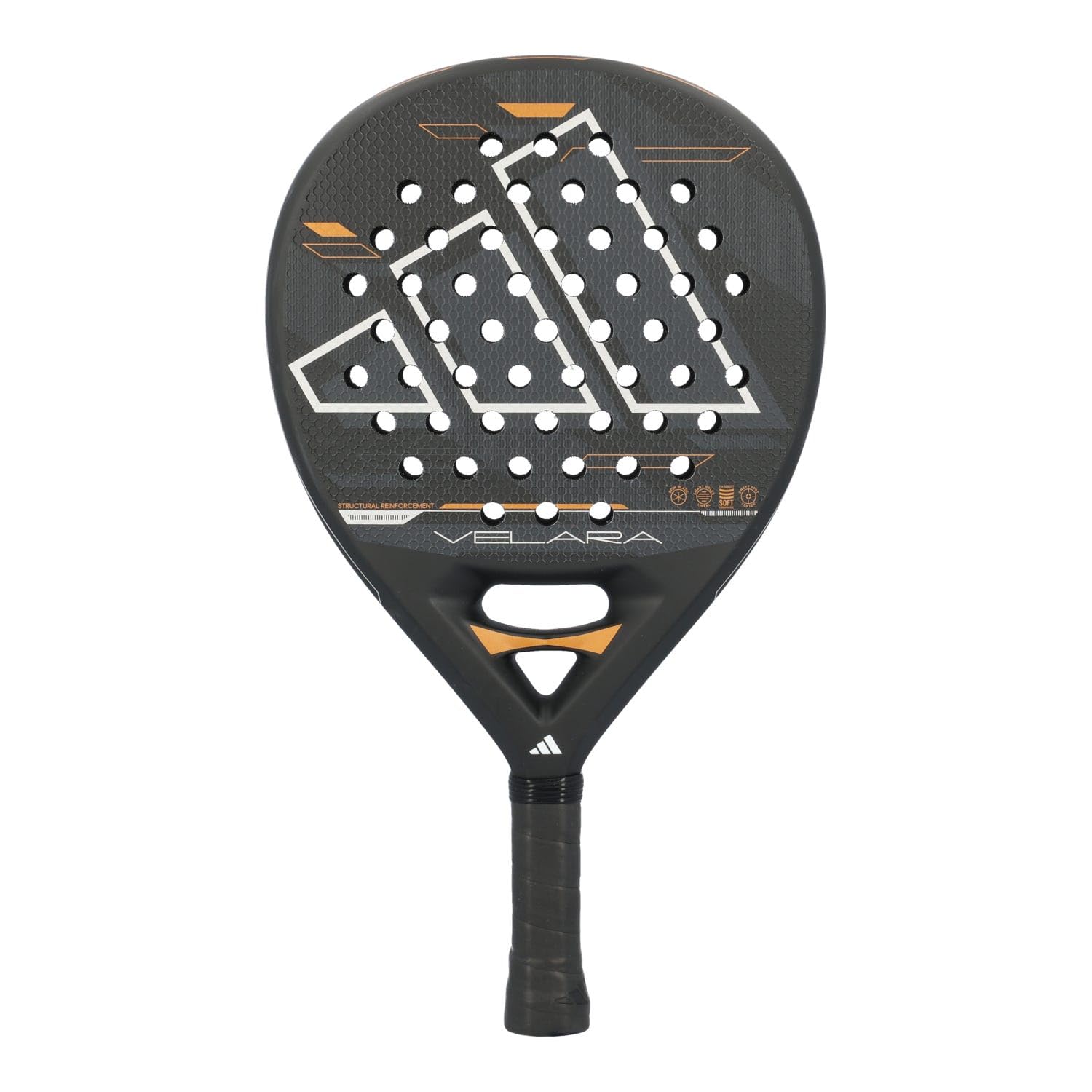 ADIDAS Padelschläger, Glasfaser, EVA-Schaumstoff, runder Schläger, niedriges Gleichgewicht, raue Textur, Kontrolle