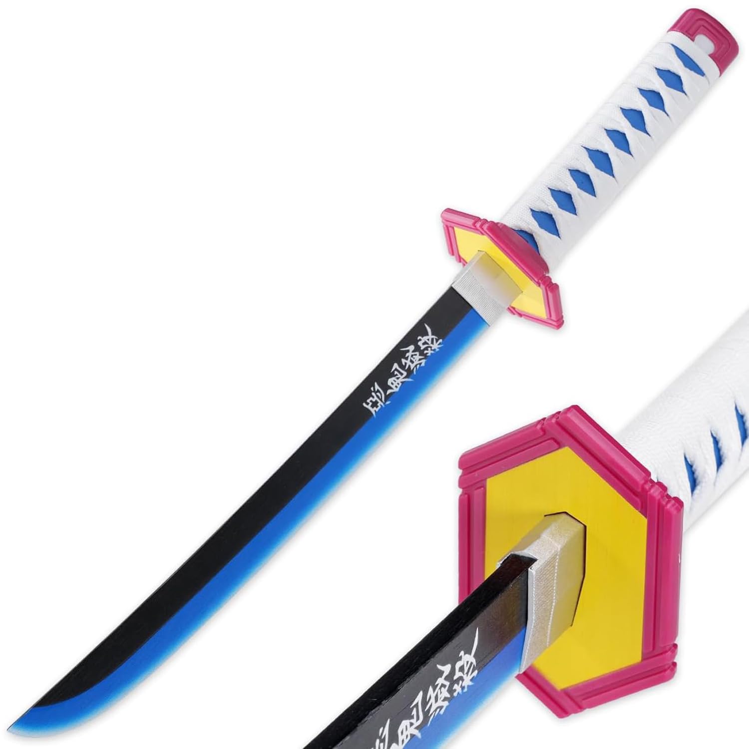 Loocaa Demon Slayer Sword - Christmas Stocking Fillers Bamboo Sword Teenager Gifts Cosplay Halloween Party Anime Tanjiro - Size 76 cm For Kids Child (Yoshiyuki Tomioka)