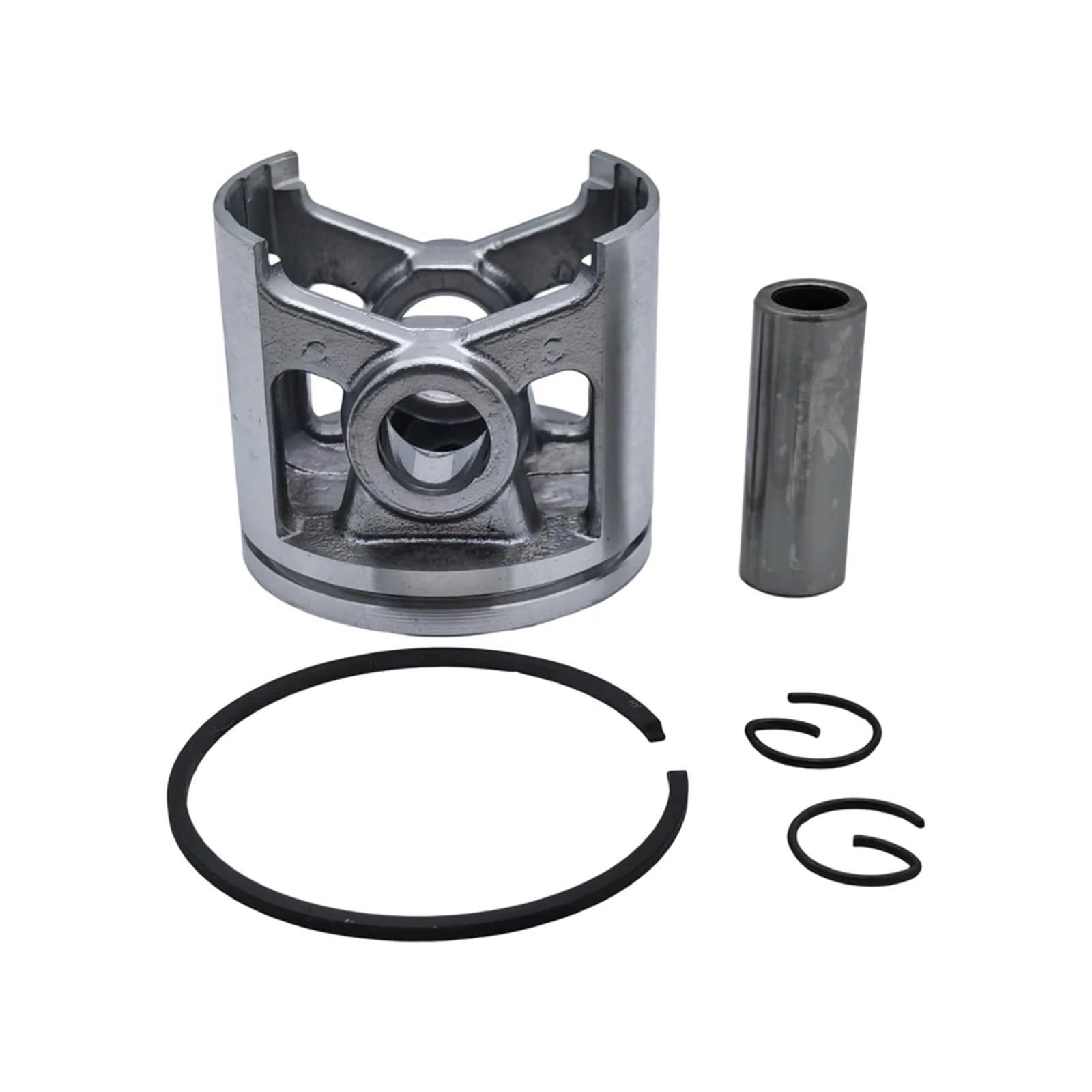 Junta de escape for motosierra Husqvarna 262XP 262 261, repuesto de pistón de cilindro de 48 mm, kit de cojinete de pasador de 12 mm.