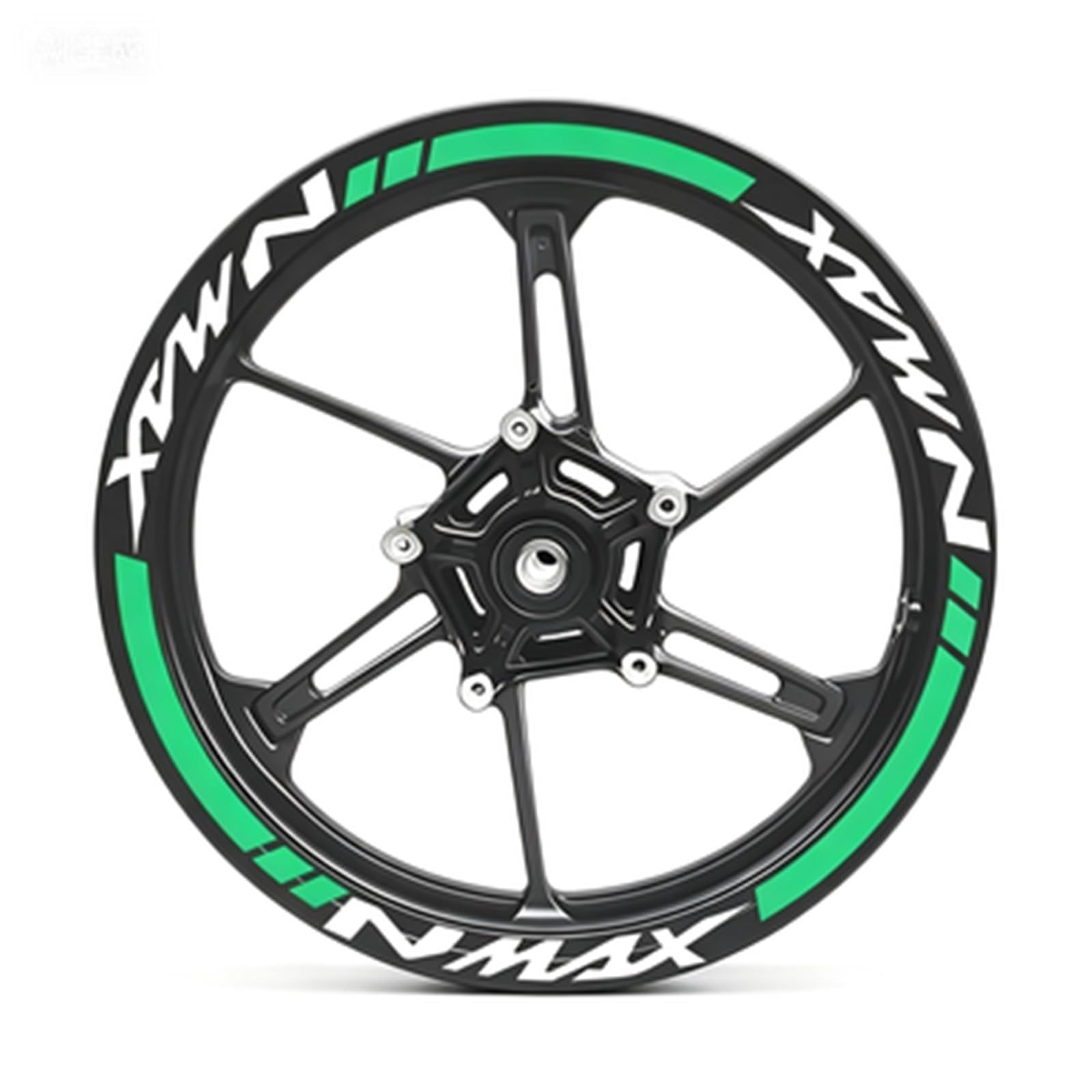 Motorcycle Wheel Sticker Racing Rim Stripe Decal Decoration for Yamaha NMAX N Max N-max 155 125 Motorbike(Color3)
