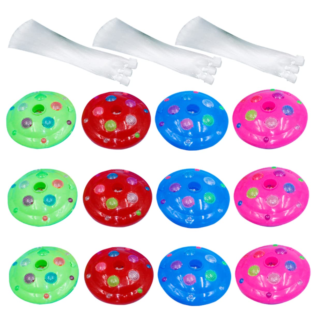 SOESFOUFU 12pcs Fiber Optic Christmas Lamp Led Changing Lights Desktop Decorative Lights