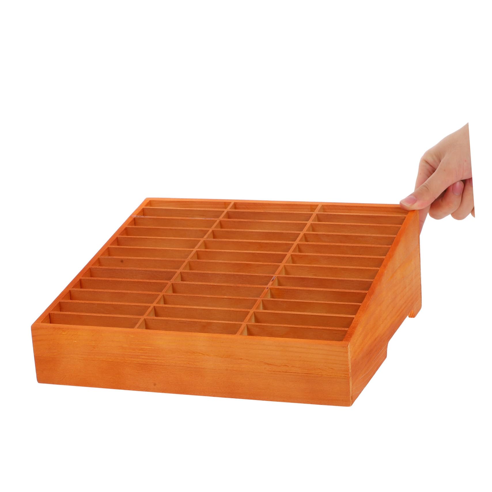 Scatola Porta Cellulari in Legno Scomparti Multipli da Scrivania | Organizer Desktop Multiuso per Ufficio, Struttura Robusta, Spazio per Cartelle e Forniture D’ufficio