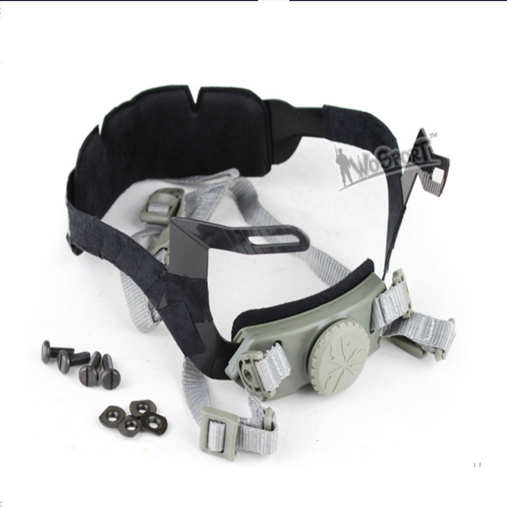Fast Helmet Standard Replacement Accessory Tactical Helmet Head Locking Buckle System Adjust Chin Strap for MH PJ BJ and Modified Airsoft Helmet