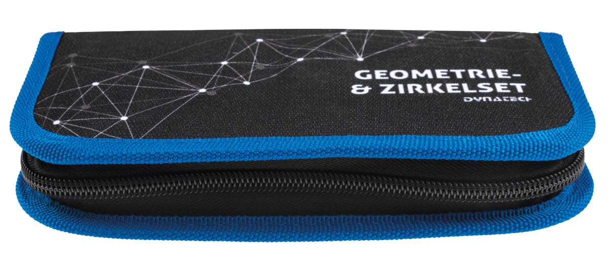Casio FX-87 DE CW mit CalcCase-Schutztasche und 13 teiliges Zirkel- und Mathematik-Set