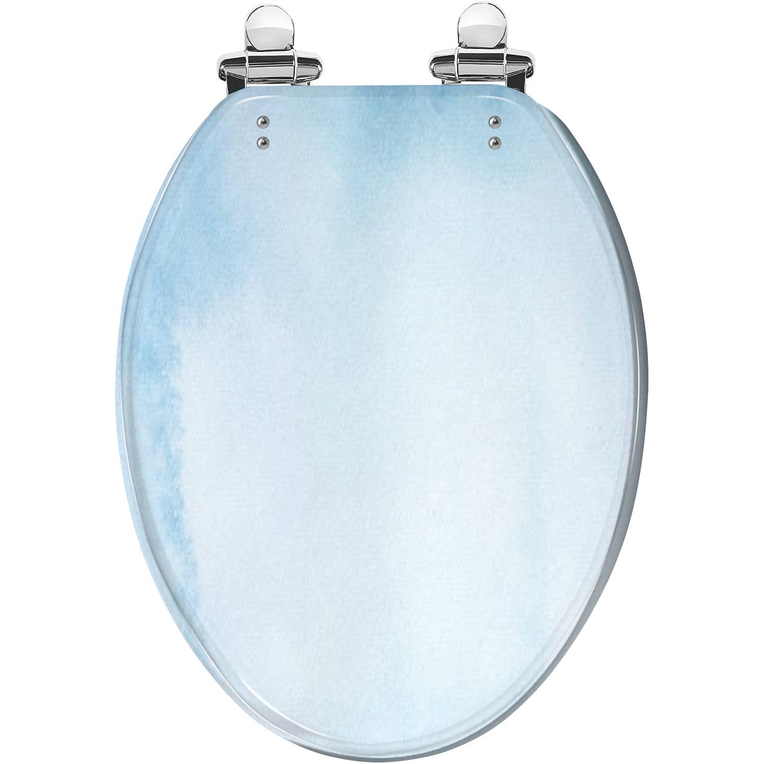 Tazyyzuu Multi10 Elongated Resin Toilet Seat With Slow Close Quick-Release Hinges Easy Clean(Multi10)
