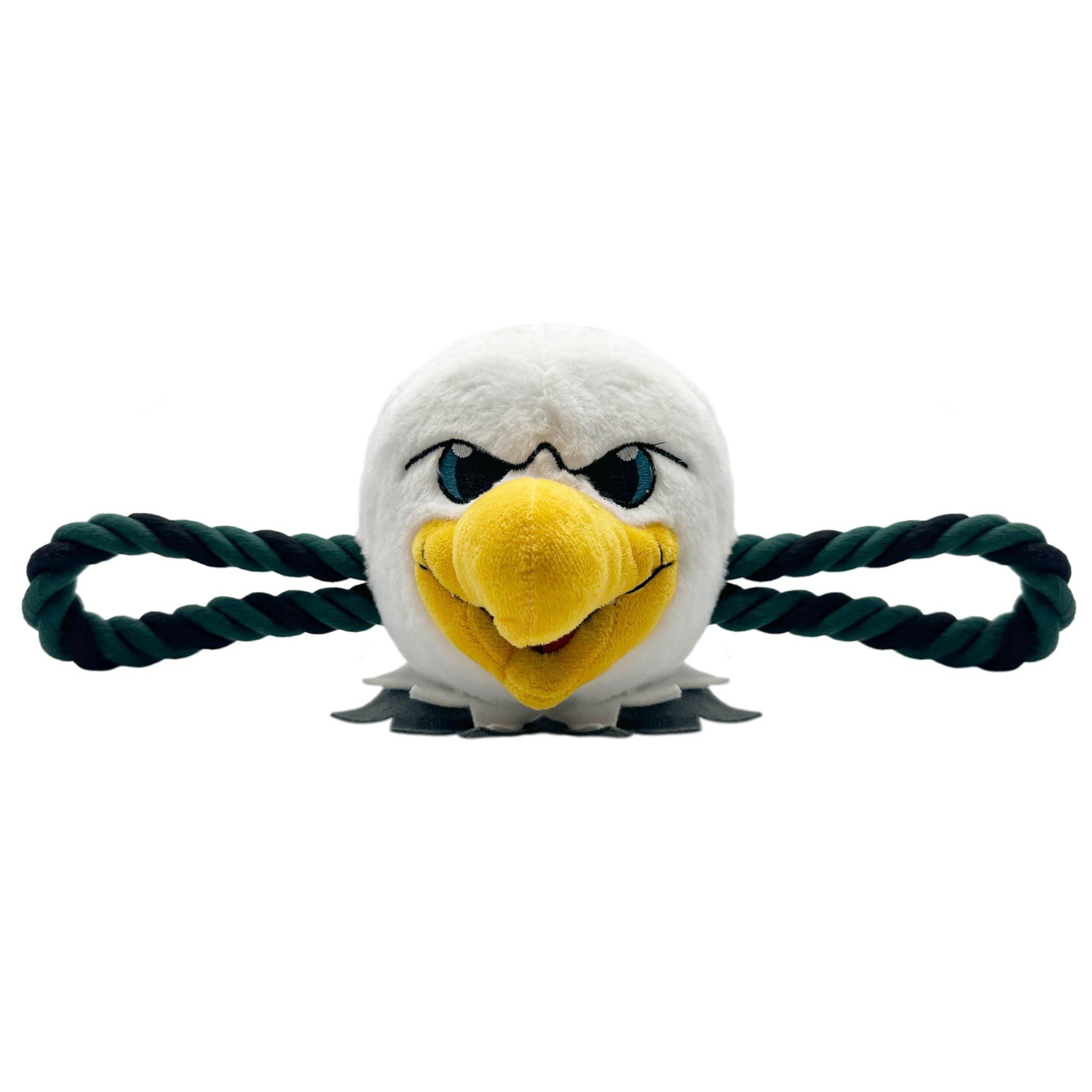 Pets First NFL Philadelphia Eagles Mascot Toy for Dogs & Cats. New Cute & Entertaining 3D Mascot Face with Heavy-Duty Ropes & Chewy 7