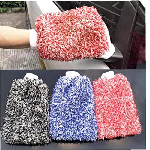 Car Wash Mitt Premium Microfiber Washing Gloves Holds Tons of Sudsy Water for Effective Washing