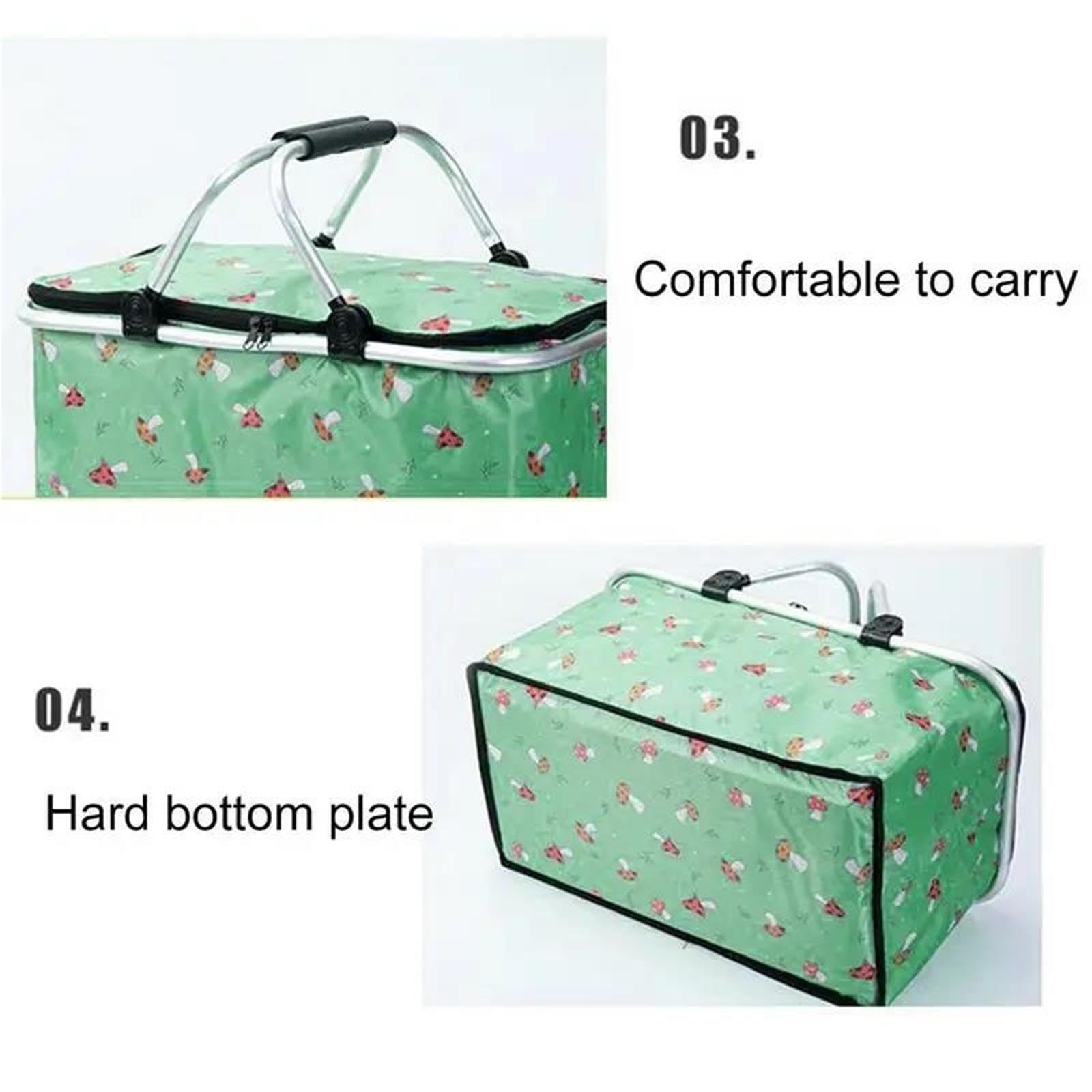 Cesta Picnic Cesta de Picnic con Tapa Cremallera