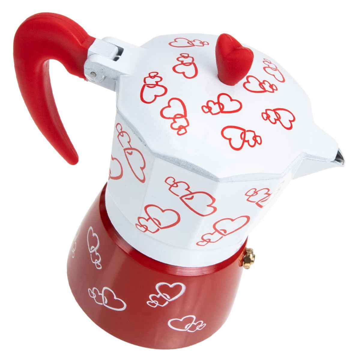 Cafetière moka de forme unique DOITOOL en alliage d'aluminium léger de haute qualité
