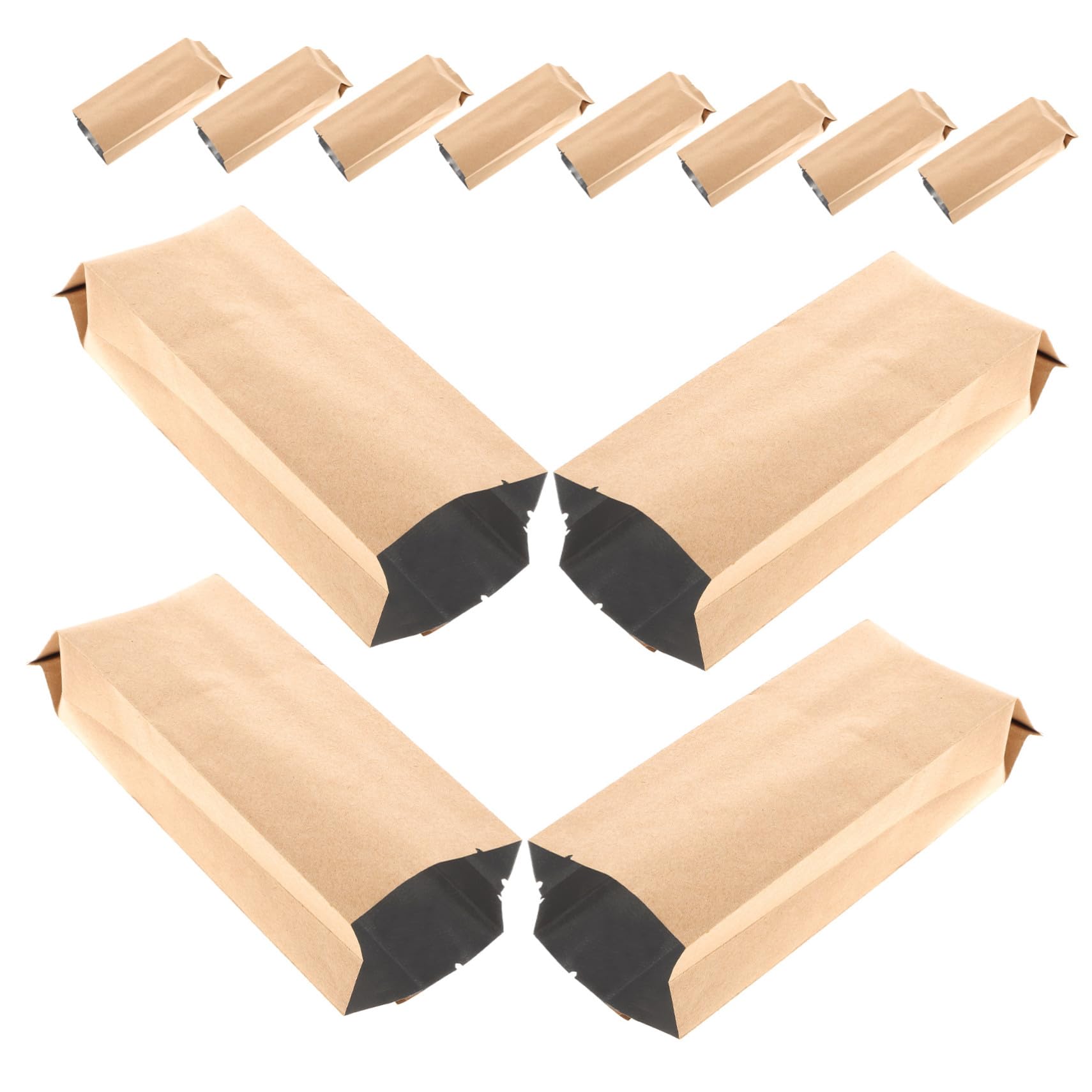 Papier Kraft soufflets latéraux ULTECHNOVO résistant à l'huile pour emballage alimentaire x100