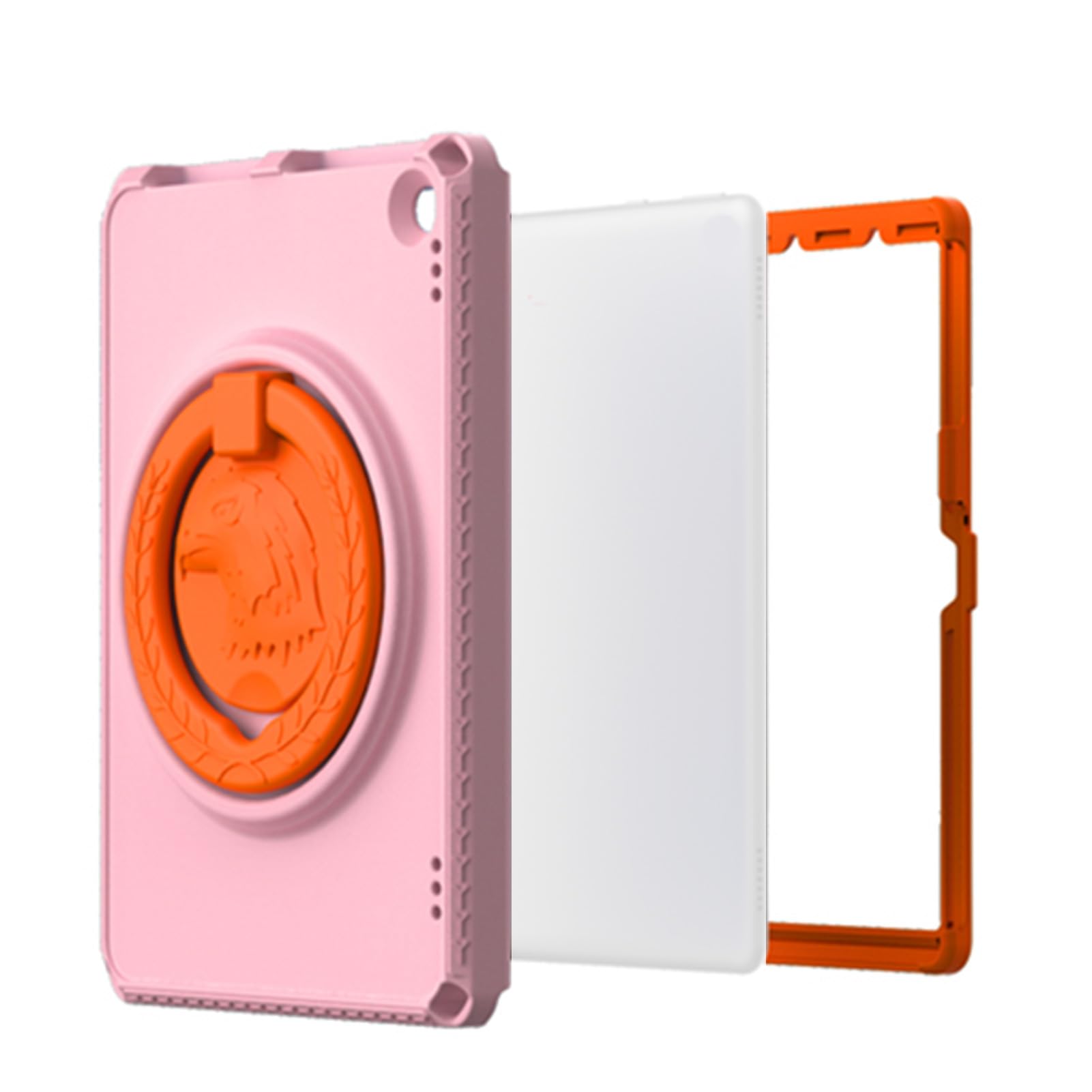 Cocoarm Custodia Protettiva in EVA Protezione per Tablet con Supporto Girevole e Maniglia Copertura Antiurto Ritagli Precisi per HD10 2021 2023 Bambini Studenti Viaggi (PINK)