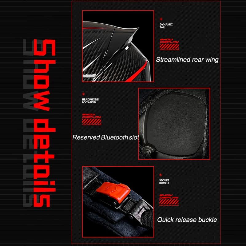 Miniatura 4 de Casco abatible de cara completa para motocicleta, con Bluetooth integrado y micrófono, aprobado por DOTECE, con múltiples rejillas de ventilación,