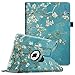 Fintie iPad Air 2 Case - 360 Degree Rotating Stand Case with Smart Cover Auto Sleep / Wake Feature for Apple iPad Air 2 (iPad 6) 2014 Model, Blossom