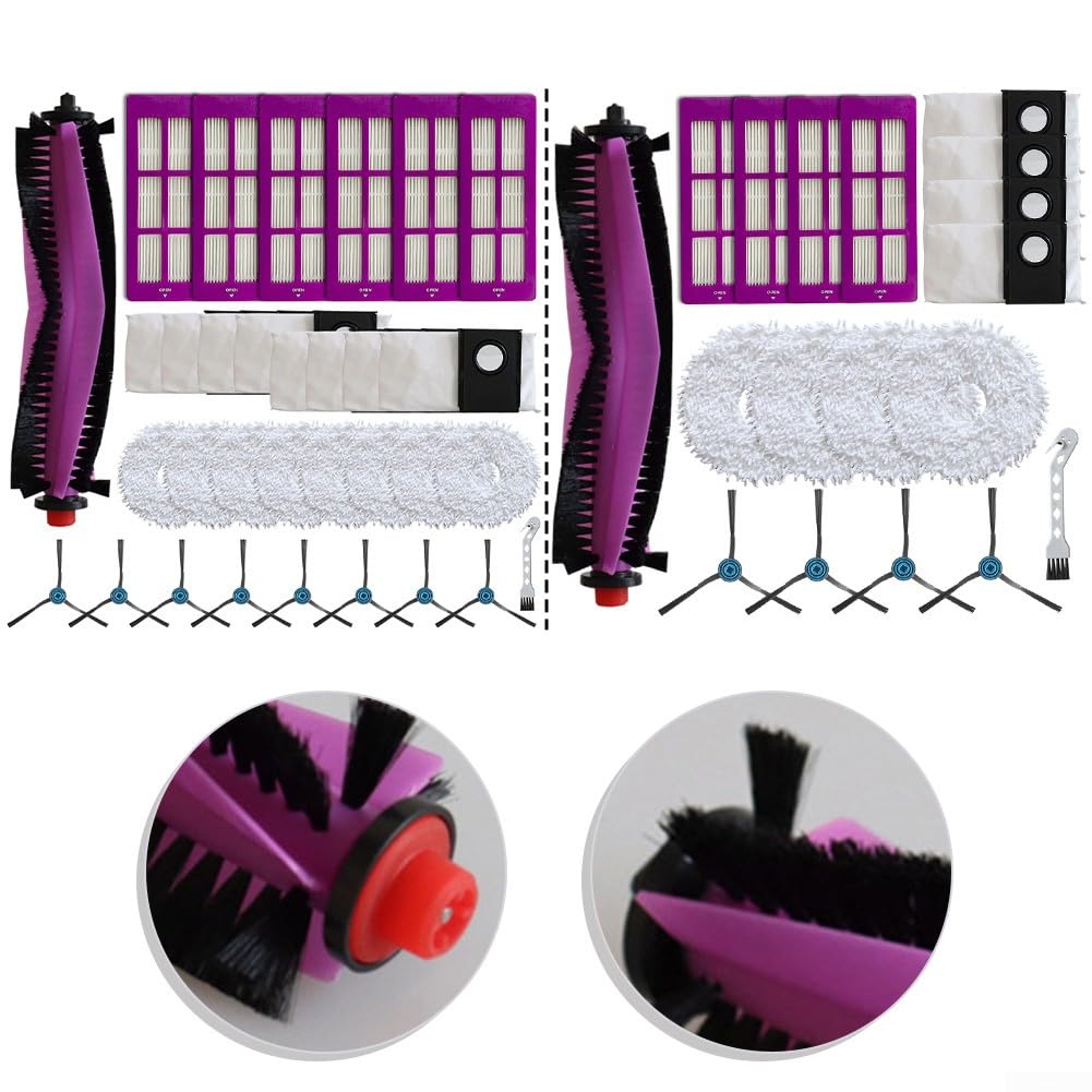 Für Eureka J15 Pro Ultra Ersatzteile Set - Hauptbürste, Seitenbürsten, Filter, Wischmopp, Staubbeutel für Staubsauger