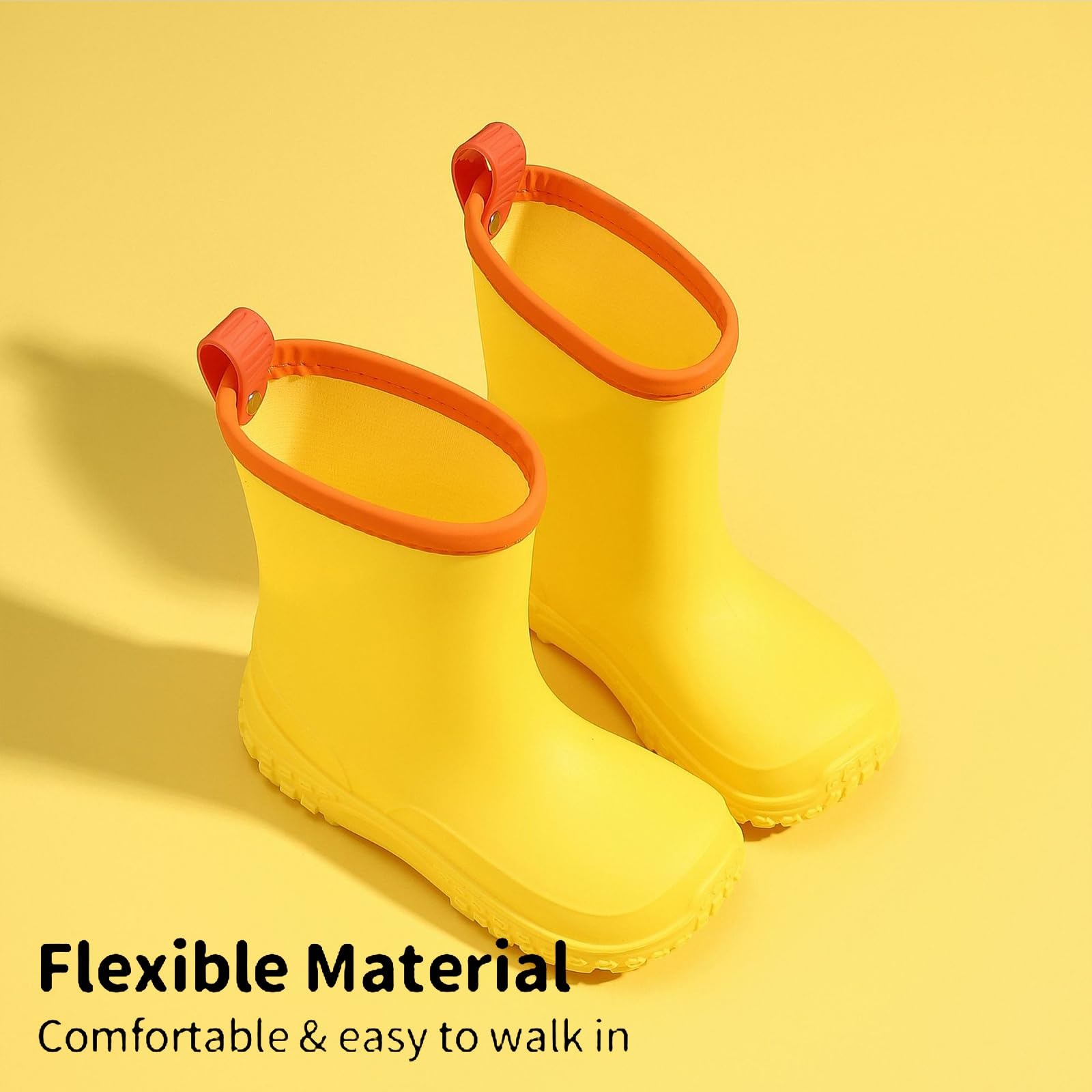 ENEN Gummistiefel Kinder Gr 26-31, Gummistiefel Mädchen und Jungen Wasserdichte Regenschuhe Kleinkind Leicht Bequeme für Kindergarten, Schule, Outdoor
